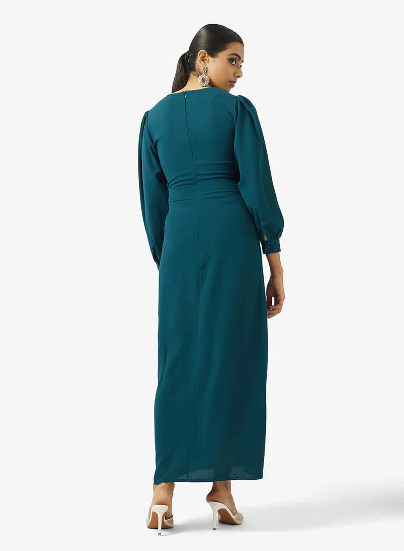 Khizana Emerald Evening Dress
